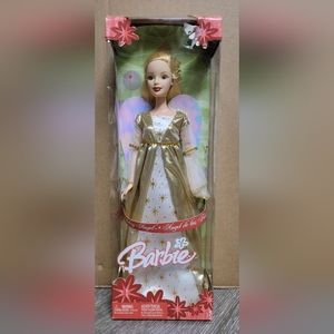 New Barbie Doll Holiday Angel De Las Fiestas 2005 Gold & White Mattel G5322.